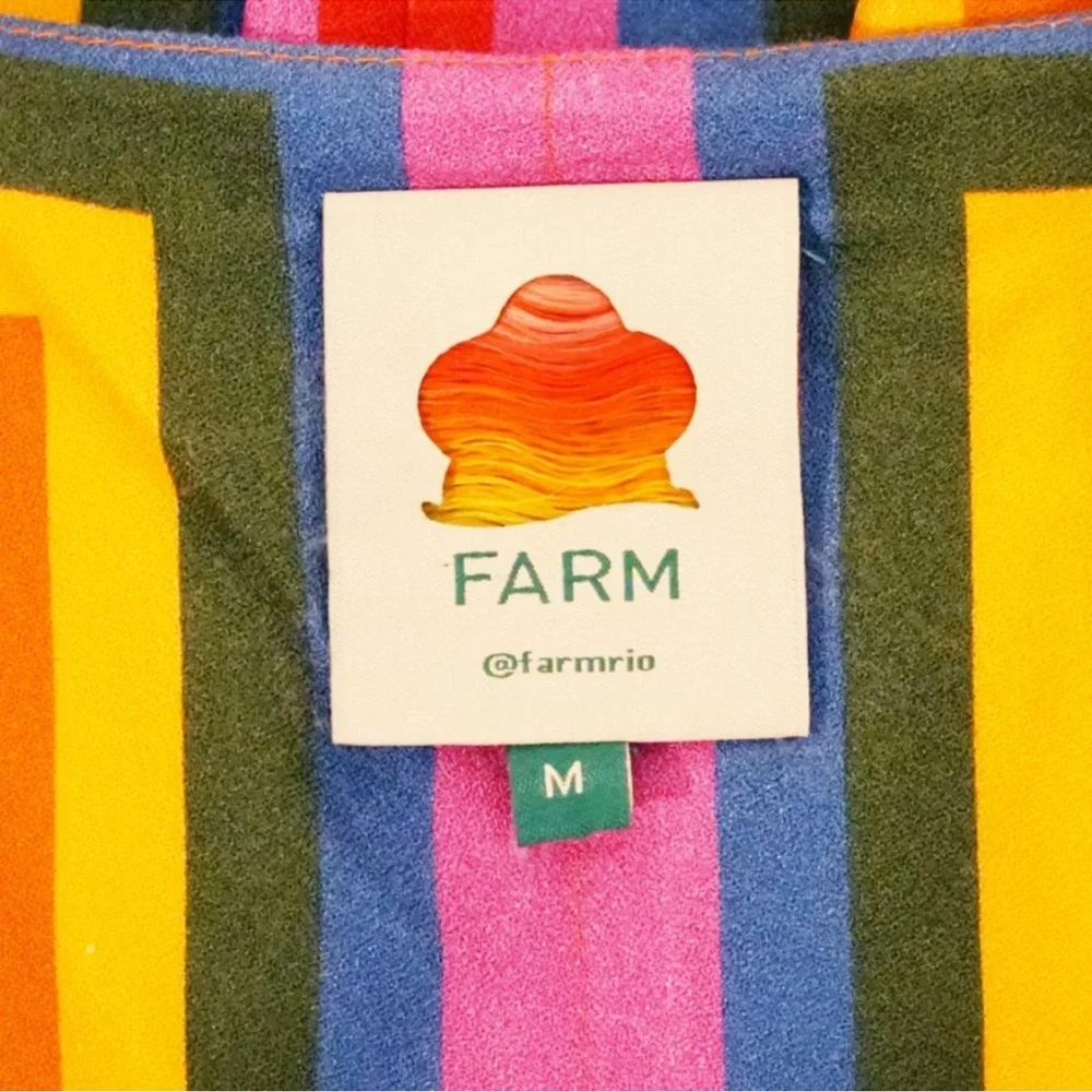 Anthro x Farm Rio Rainbow Toucan Wrap Dress - Picture 9 of 15
